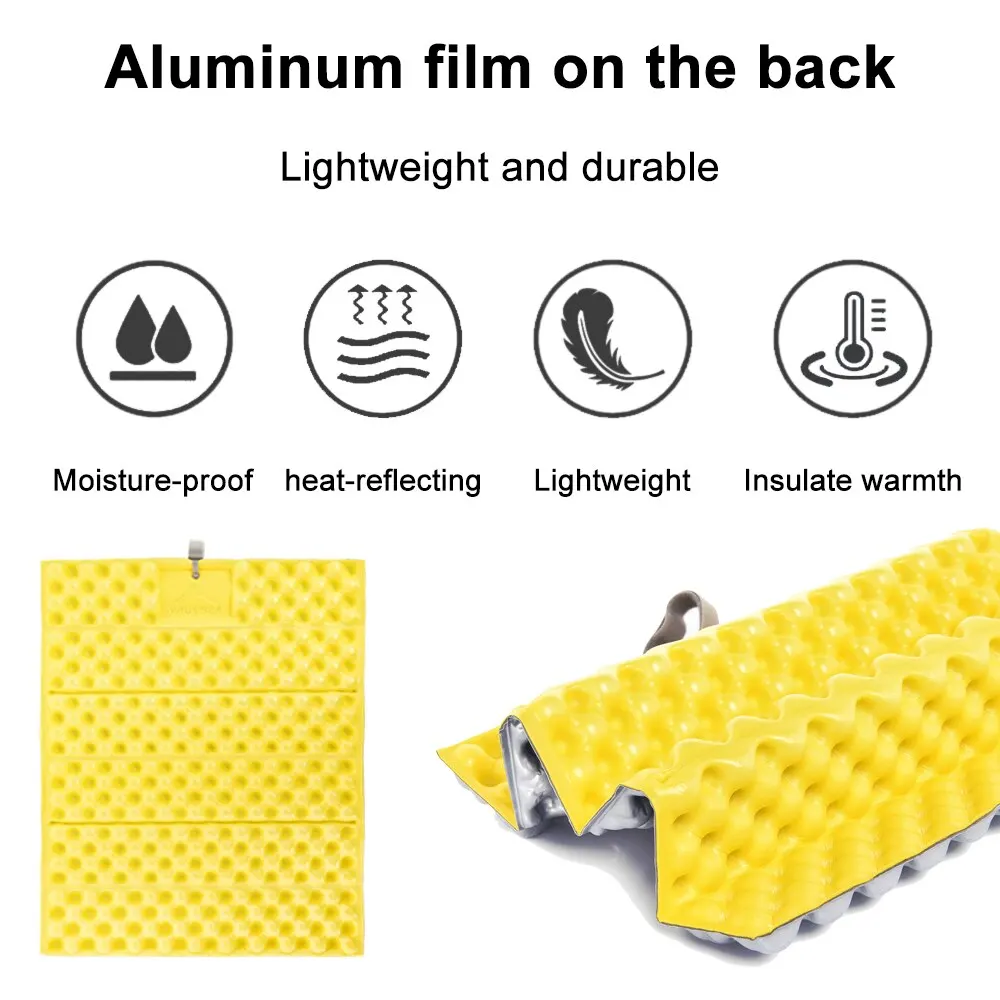 Camping Mat Outdoor Foldable Mat Seat Ultralight Picnic Camping Pad Waterproof XPE Foam Sitting Cushion Chair Tourist Hiking