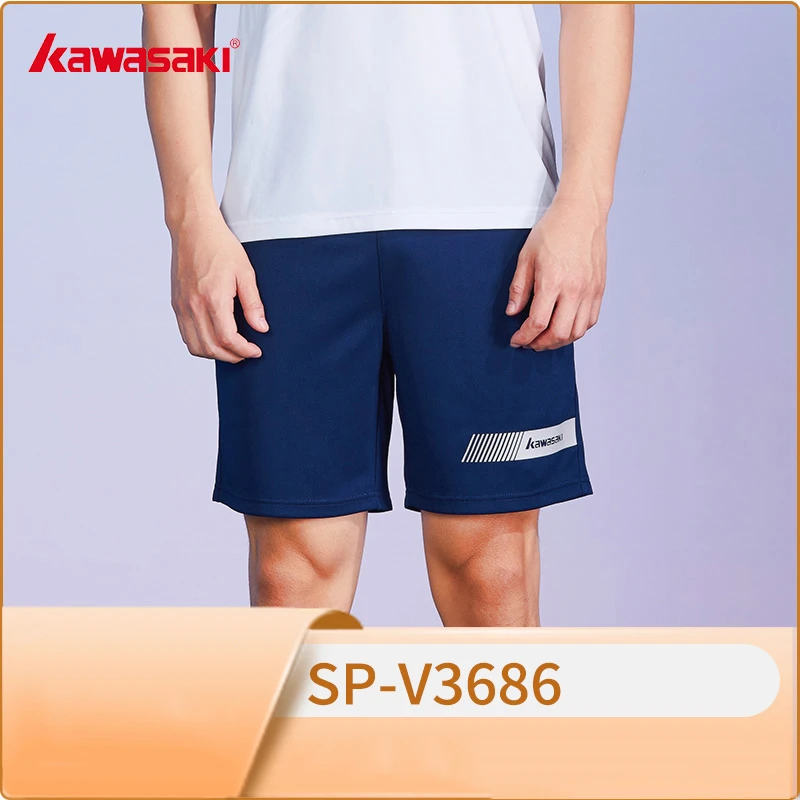 Kawasaki pantalones cortos correr para hombre, 100% poliéster, rápido, para entrenamiento, tenis, gris, SP V3686| | - AliExpress