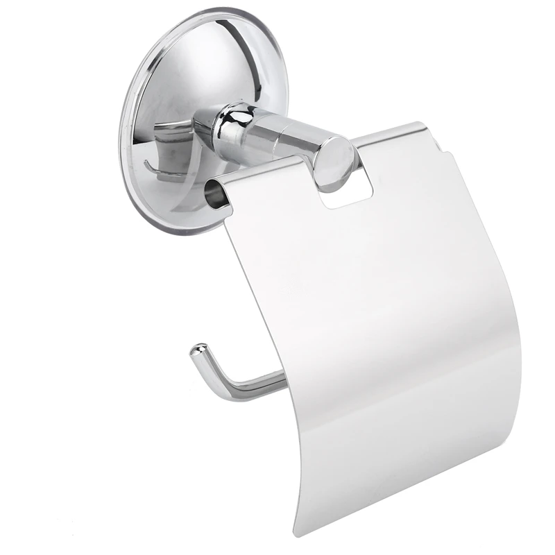 

Stainless Steel Toilet Paper Holder Heavy Duty Suction Wall Mount Toilet Tissue Paper Holder Bathroom Paper Roll Holder