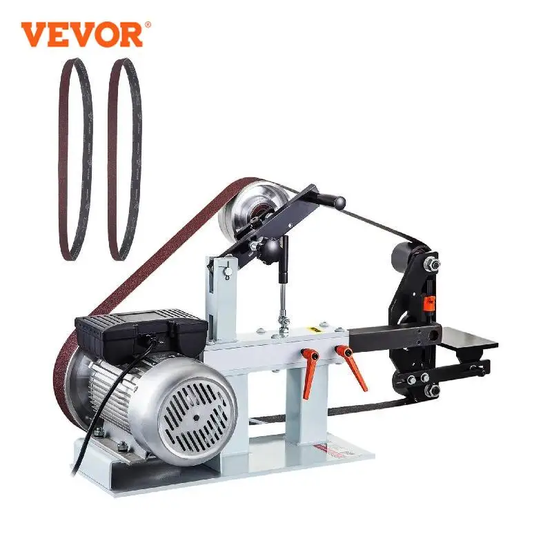 VEVOR 1.5KW Belt Grinder Machine 2 x 82in Variable/Constant Speed 3 Mode Electric Belt Sander for Tool Polishing Knife Making ts80 upgraded version mini ts80p smart oled adjustable electric soldering station solder iron sleep mode repair tool set