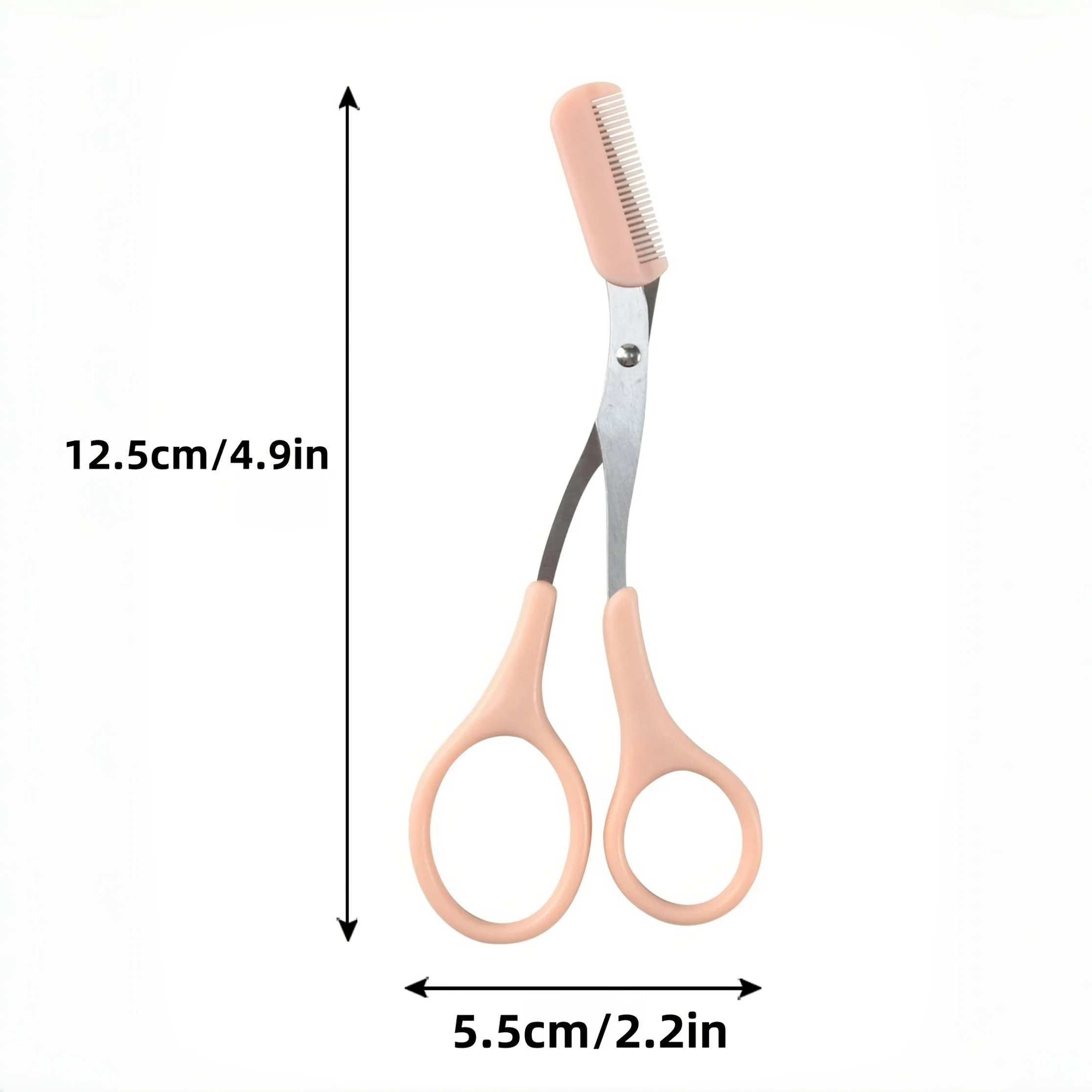 Precision eyebrow trimmer scissors with comb-scratch free hair removal and shaping tool for men and women eyebrow trimmer set eyebrow trimmer eyebrow scissors
