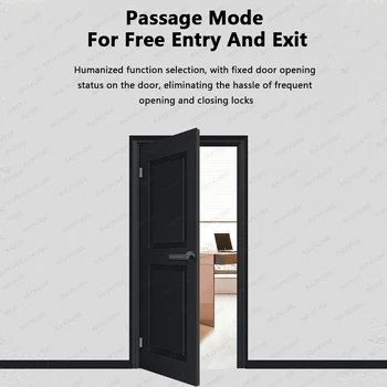 RAYKUBE M3 Tuya BLE Smart Fingerprint Door Lock Password Lock with Keys Smartlife/Tuya APP Unlock For Indoor Wooden Metal Door 5