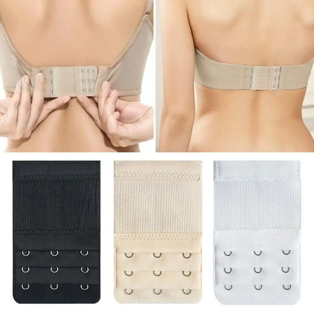 1pcs Women Elastic Soft Bra Extender 3 Hooks Adjustable Underwear Extension Increase Intimates Size Comfortable Bra Extender 3pcs bra extension lingerie strap extender replacement womens accessoires with 3 hooks bar extender buckle extension intimates