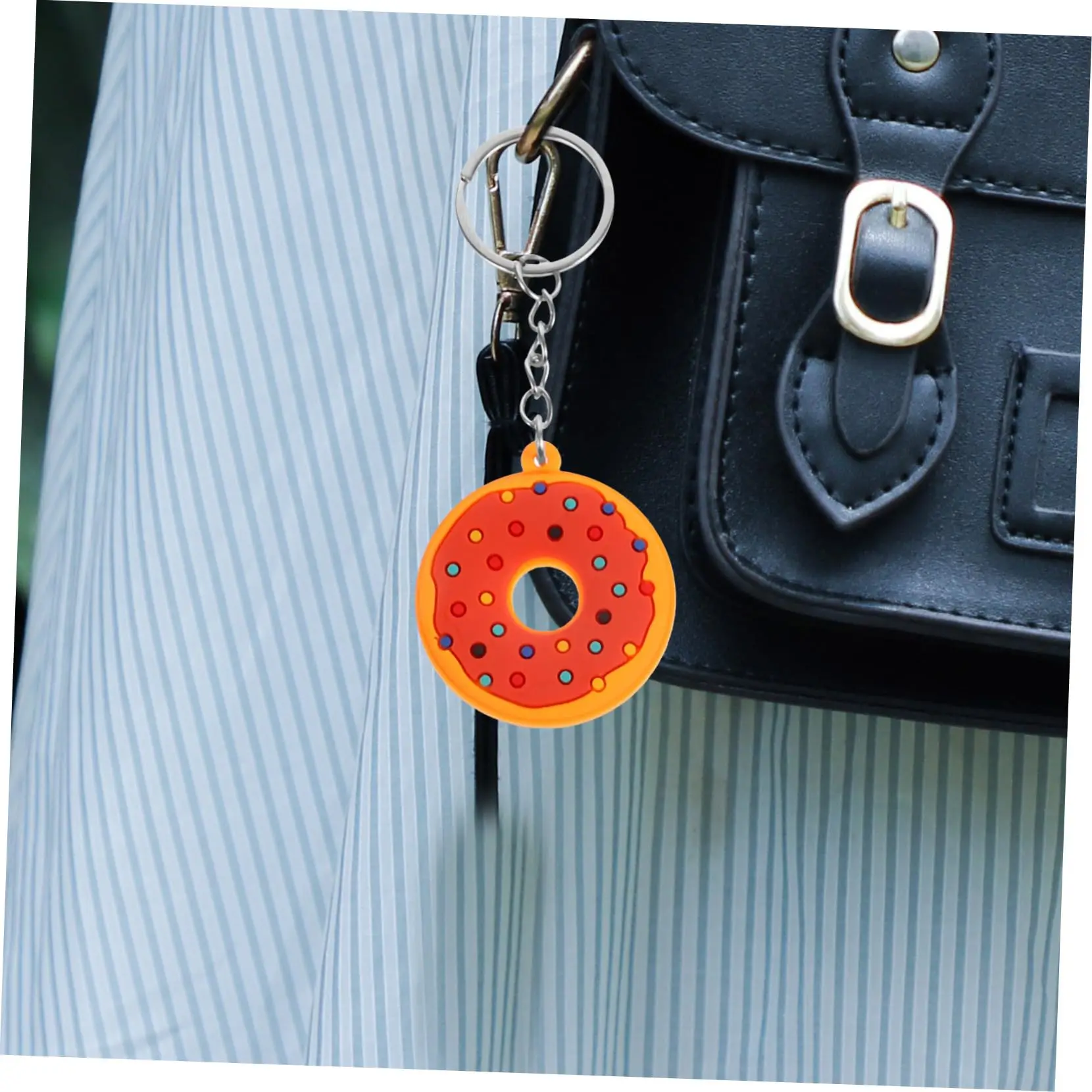 Cute Donut Keychain For Women - Realistic Acrylic Donut With Scent, Small Purse & Bag Charm Gift