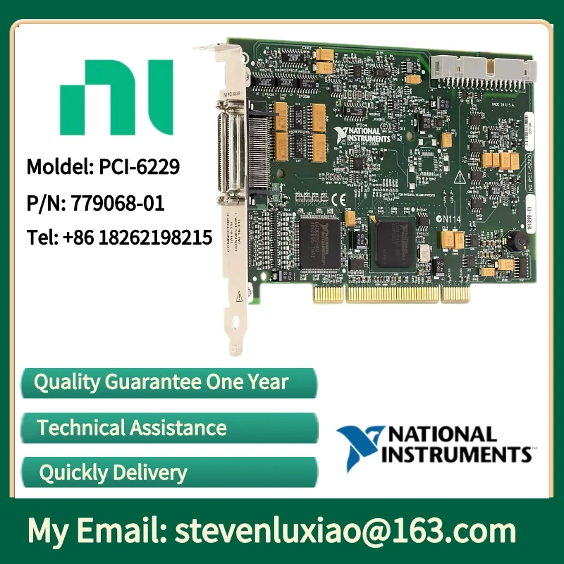 NI PCI6229 77906801 32 AI (16bit, 250 kS/ s), 4 AO, 48 DIO PCI