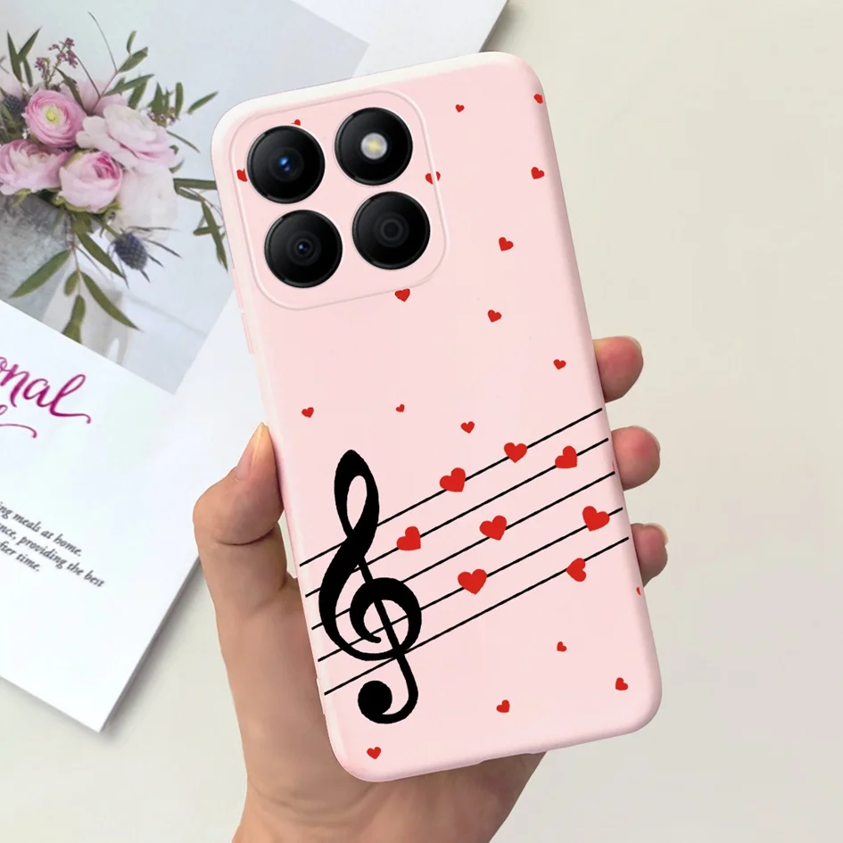 Lovely Heart and Floral Painted Soft Bumper Case