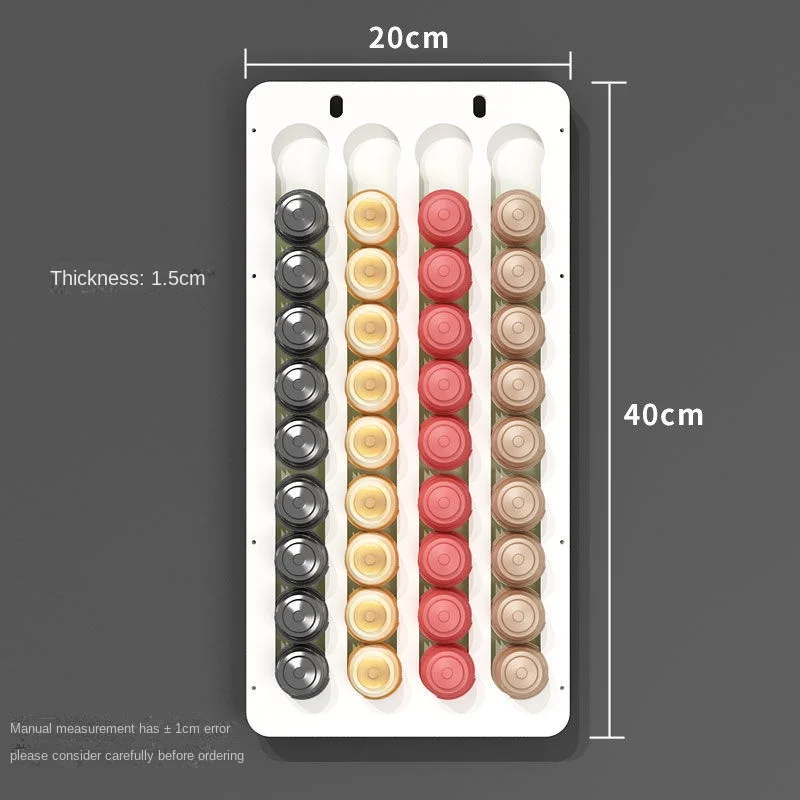 Nespresso Capsule Wall Mount Holder - رف تخزين كبس...