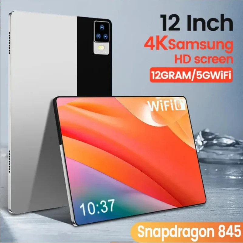 

2024 New Global Version Android 11.0 12GB RAM 512GB ROM 4K HD Screen Snapdragon 845 Tablet PC 5G Dual SIM Card WIFI Google Play