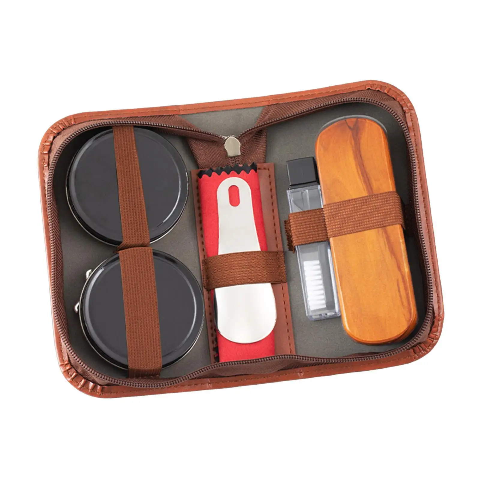 Shoe Polish Kit Polishing Cloths Practical with Bag Leather Shoe Shine Kit Shoe Polish Kit Polishing Cloths Practical with Bag Leather Shoe Shine Kit