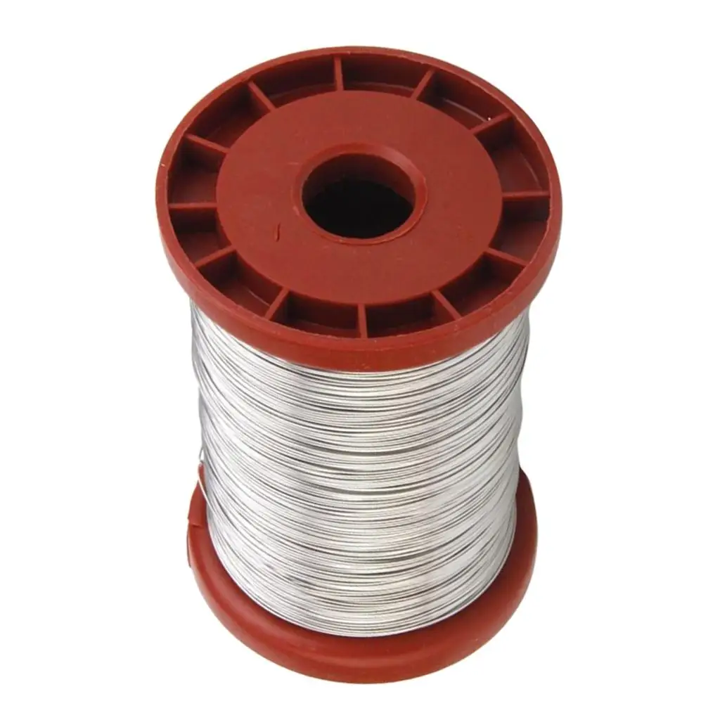 0.5mm 500G Stainless Steel Wire for Beekeeping Beehive Frames Tool 1 Roll, High Quality and long service life, Color Random, 4