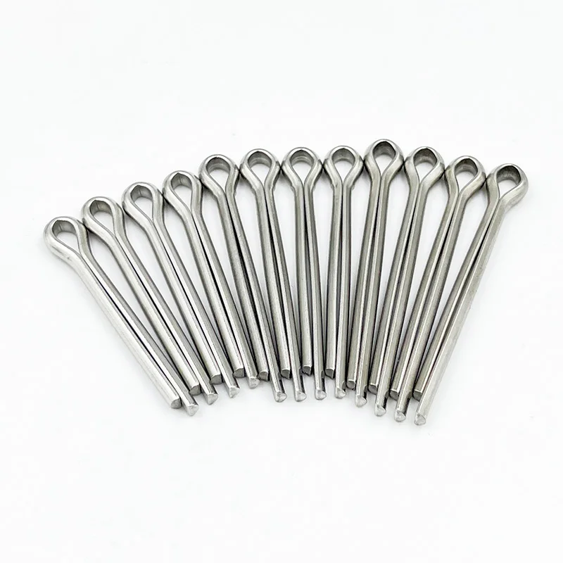 Uxcell 2_5mm X 25mm Zinc-Plating Steel Spring Cotter Clip Pin R Shape Hardware Fastener Clip Key 50 Pcs