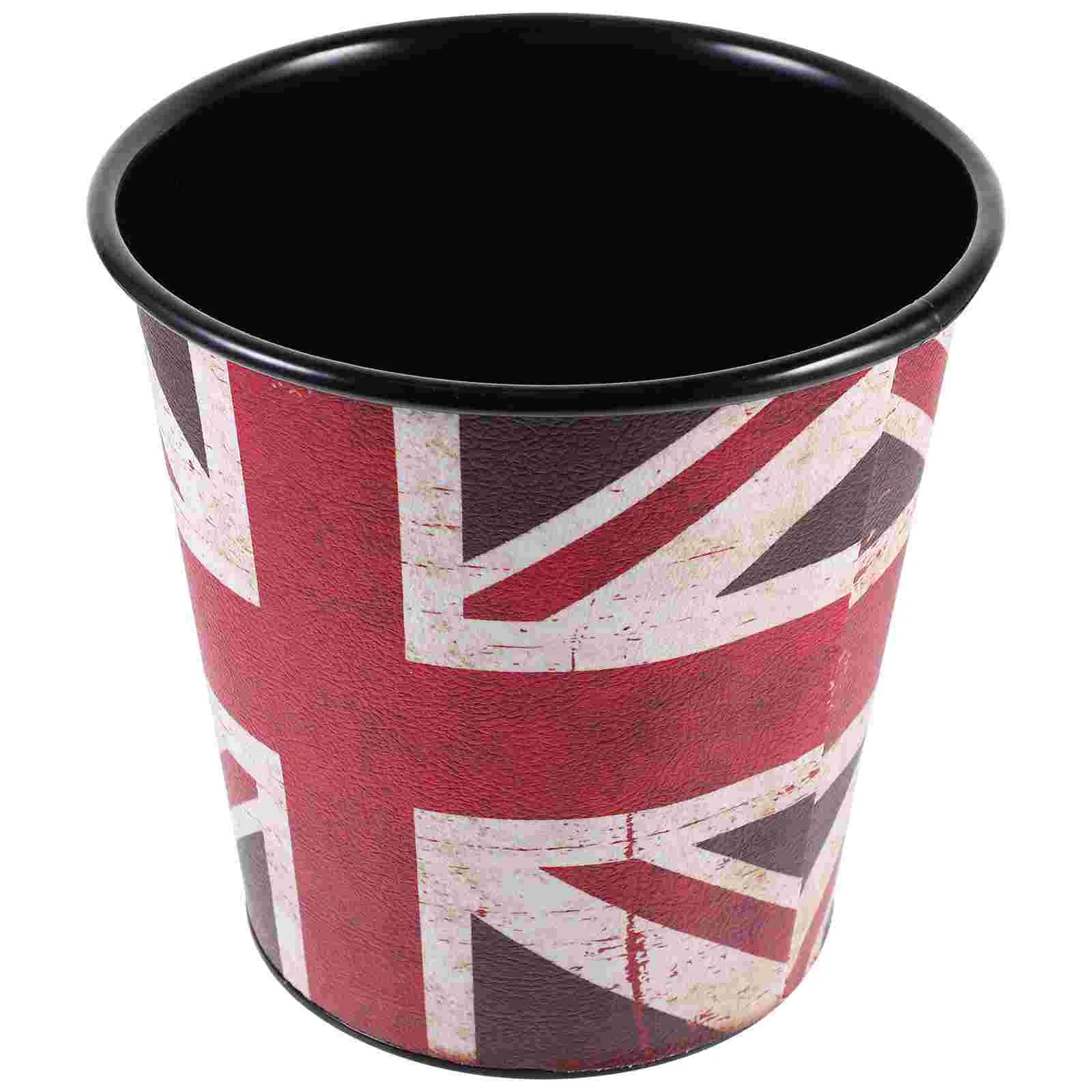 

Metal Mini Trash Can Waste Basket For Desk Pen Holder Paper Container Desktop Garbage Living Room Bin Office