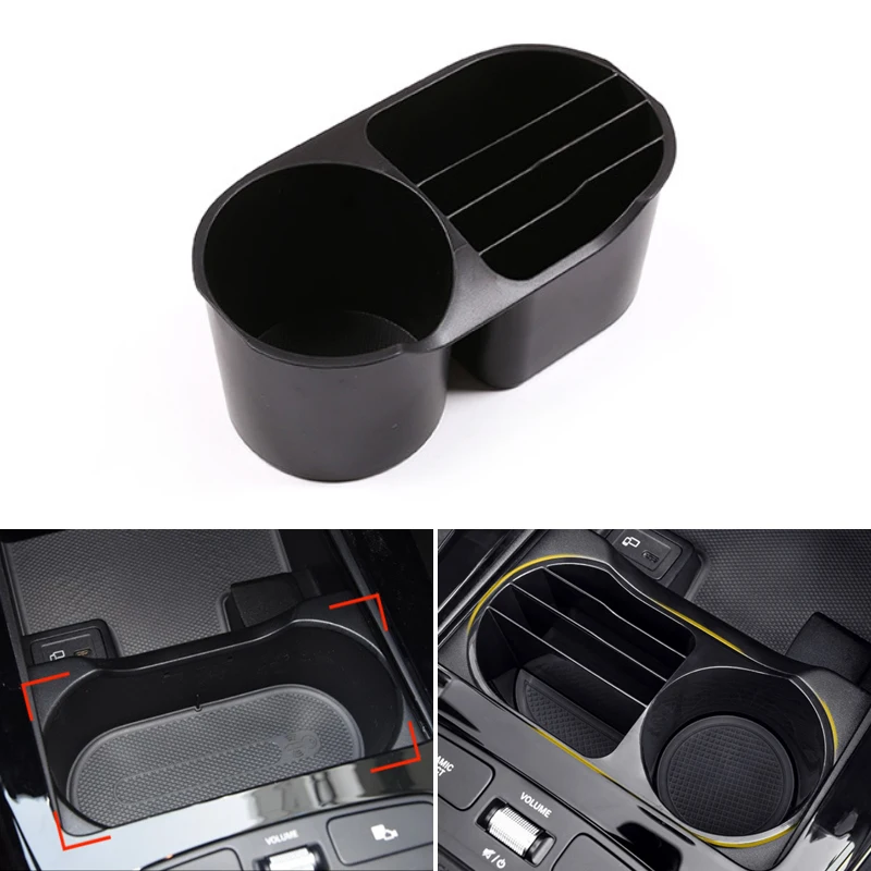 

For Mercedes Benz A Class W177 A180 A200 A220 A250 2019 Car Plastic Center Control Water Cup Holder Storage Box Container Cover