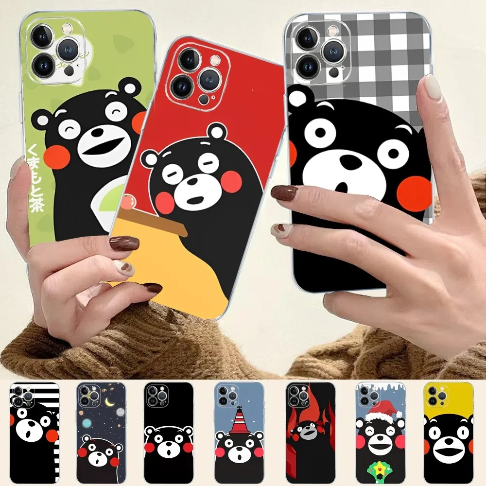 

Kumamon Phone Case For iPhone 14 13 12 Mini 11 Pro XS Max X XR SE 6 7 8 Plus Soft Silicone Cover