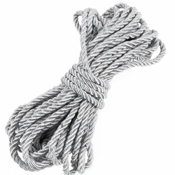 Colorful Nylon Braided Rope for DIY Sewing and Decor Projects (29Silver)