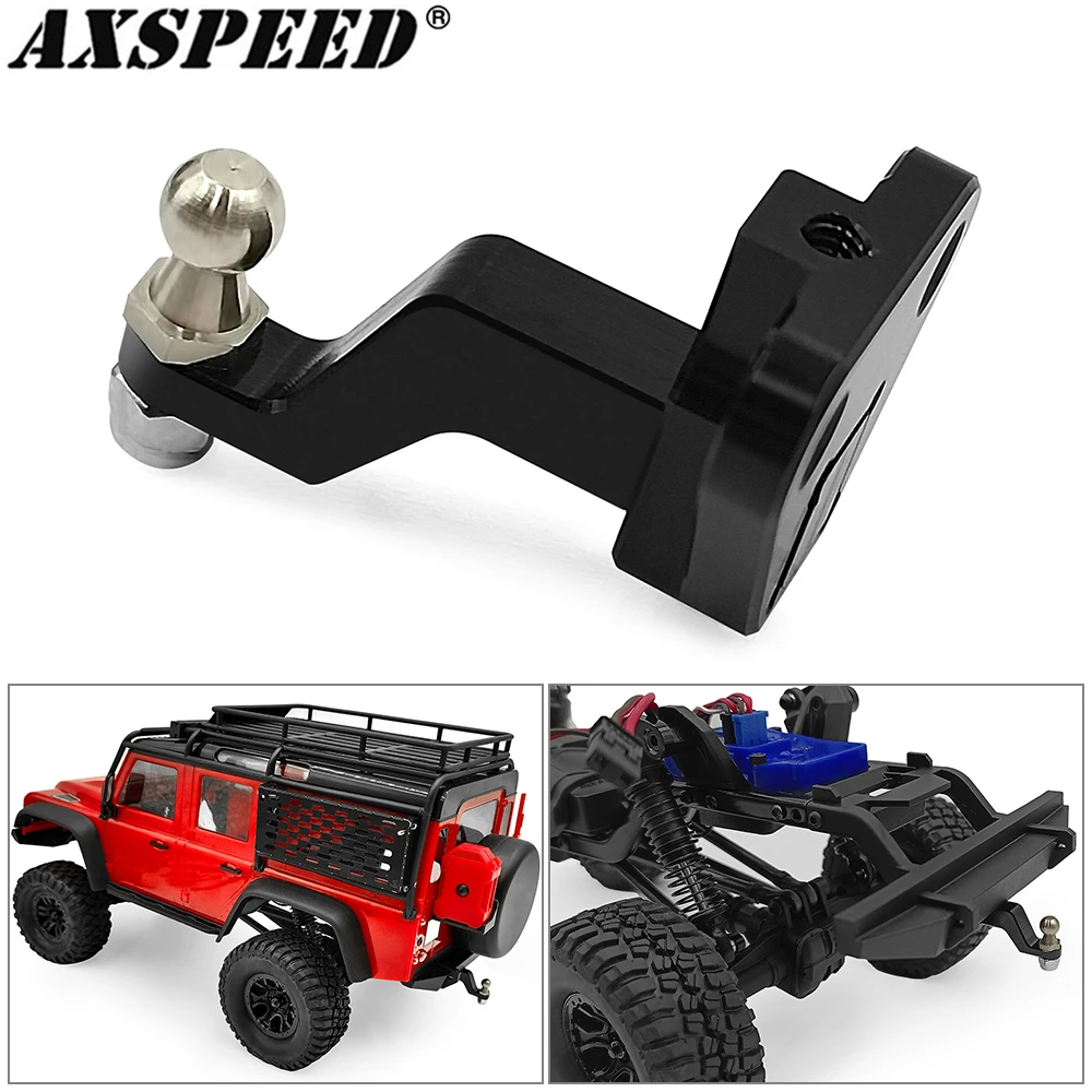 Axspeed Metallo Paraurti Posteriore Gancio Rimorchio Rimorchio Per Trx4M Trx4-M Defender 1/18 Rc Crawler Auto Aggiornamenti Parti