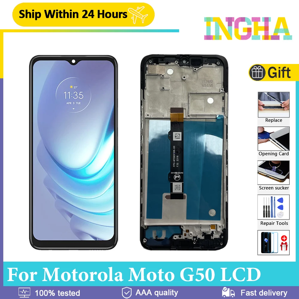 LCD Display Per Motorola Moto G50, Schermo LCD Per Moto G50 XT2137-1 XT2137- 2 6,5" Sostituzione Schermo Touchscreen Digitizer Full Assembly Con Strumenti - Foto 12