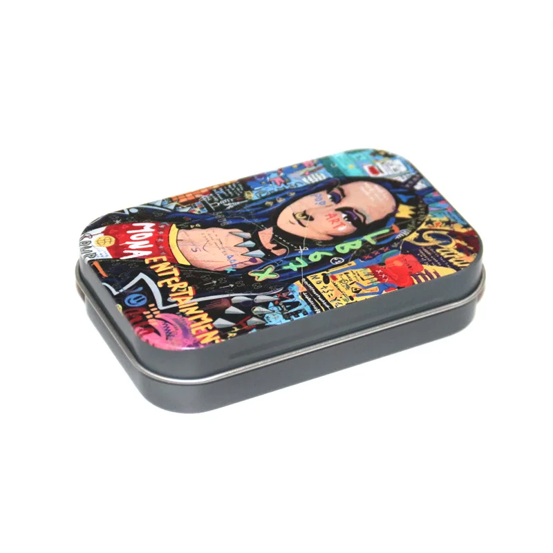 Premium Multi-Purpose Tinplate Storage Box - Elegant Organizer for Tobacco, Jewelry, Candies, and More