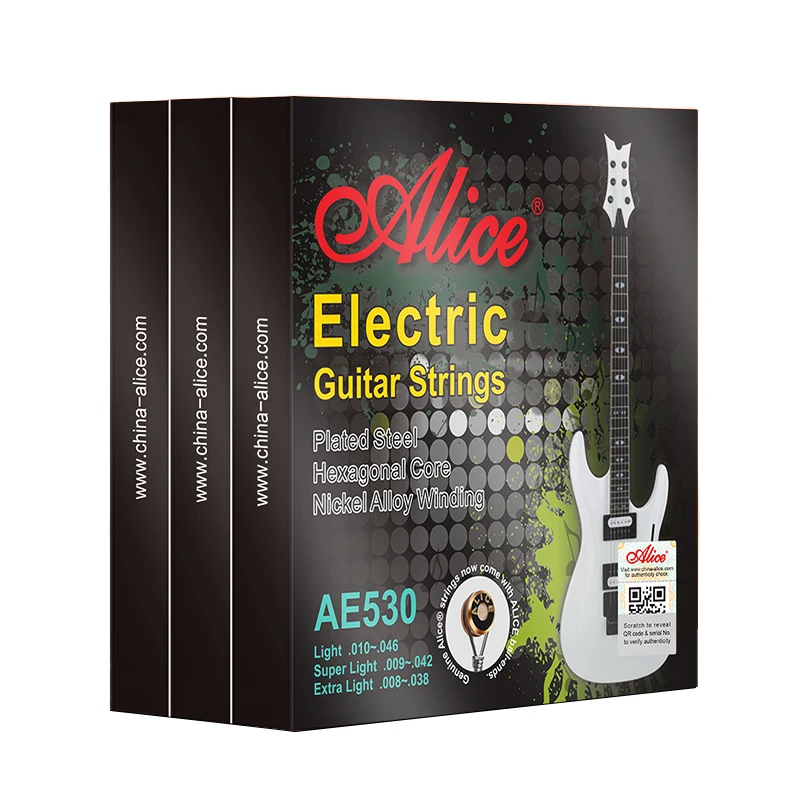 Nickel Alloy Electric Guitar Strings Alice Electric Guitar Strings