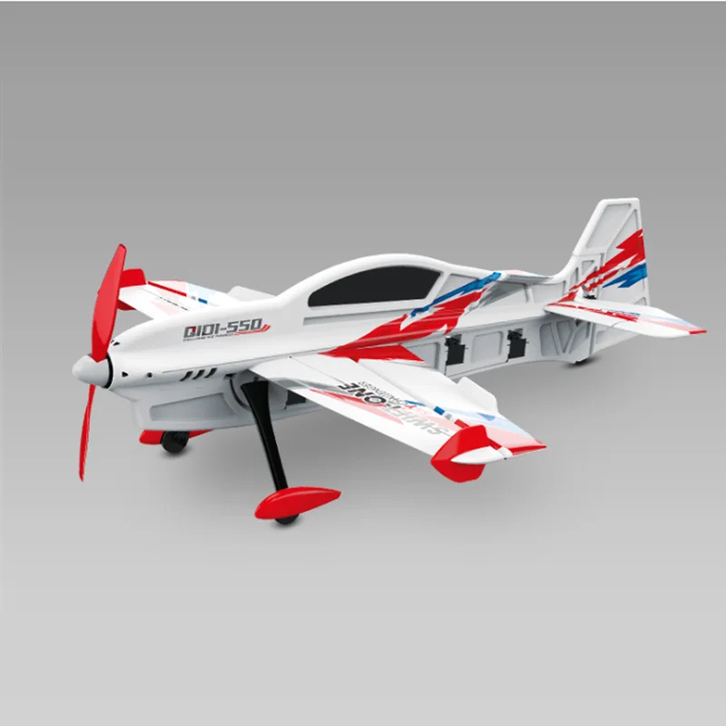 ミニrc飛行機QIDI-550電気,3Dスタント,1つのキーハンギング