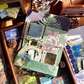 Set di Carta Decorativa Vintage per Scrapbooking, Carta di Sfondo per Fai-da-Te, Decorazione per Diari Fatti a Mano