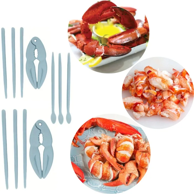 Versatile Seafood Cracker Set for Crab Legs Lobster Claws Walnut and Peanut Shelling Multicolored Household Kitchen Tools