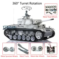 HENG LONG 1/16 Snow 7.0 Customized Panzer III L Remore Controlled Tank for Boys 3848 Metal Wheels TH17353-SMT4 1