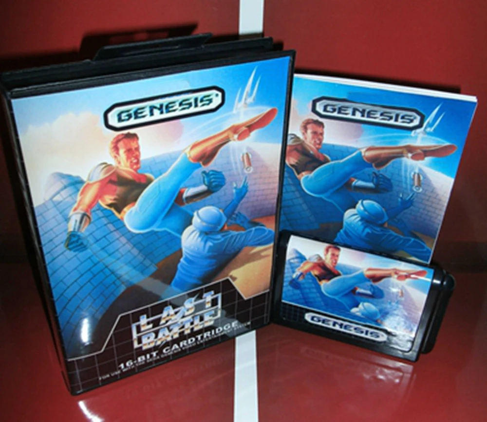 

LastBattle с коробкой и ручным картриджем для 16-битной игровой карты Sega MD, Megadrive Genesis system