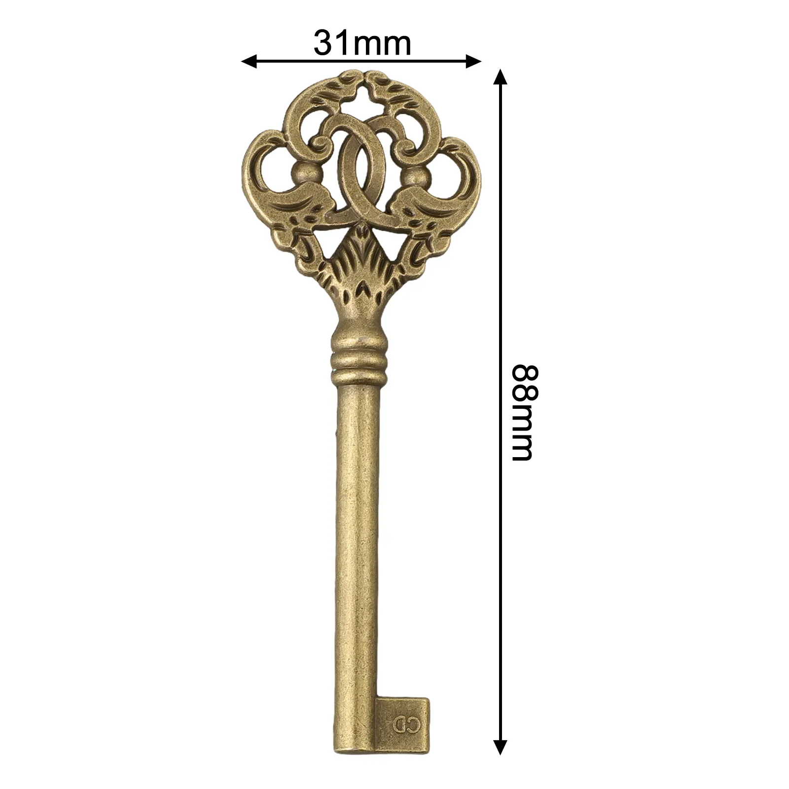 Furniture Key 10pc Furniture Vintage Style Open Skeleton Key Hole Head Furniture Cabinet Antique Alloy Key Cabinets Home Hardware