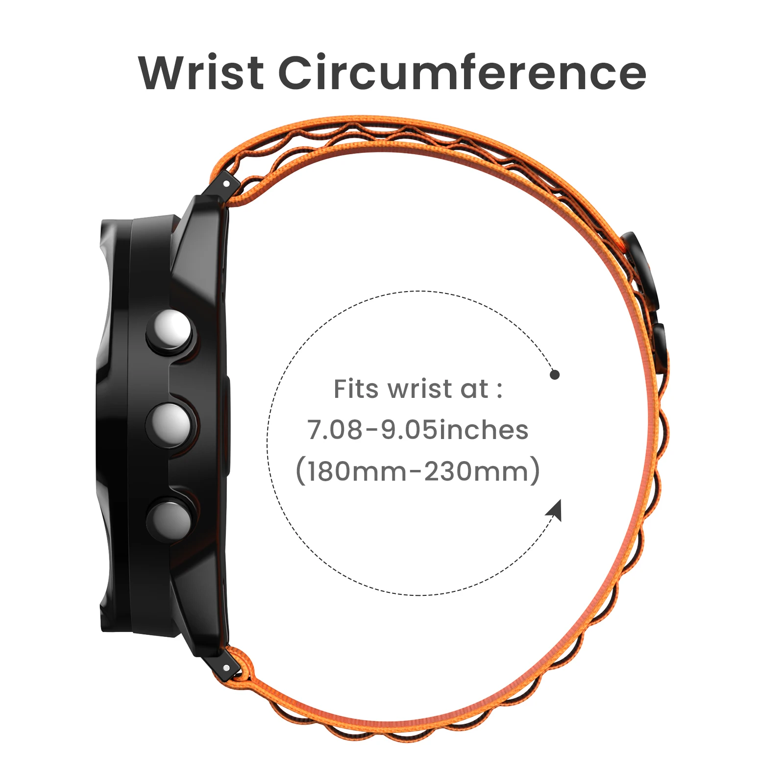 24mm Alpine Nylon Loop Strap Wristband For SUUNTO7/9/9baro/Spartan Sport/D5 Easy Fit Watch Band Replaceable Bracelet Belt
