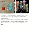 1pc Handmade DIY Jellyfish Lantern, Upgraded Thick Material, Decorative Hanging LED Light, Room Decoration Light 2