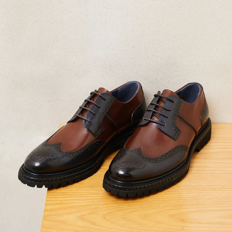 

Italian Men's Wedding Shoes Luxury Genuine Leather 2023 Quality Handmade Fashion Classic Elegant Brogues Dress Social Shoes Man
