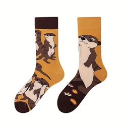 Otter - Themed Unisex Mid - Calf Comfy Socks - One Size (Otter AB)