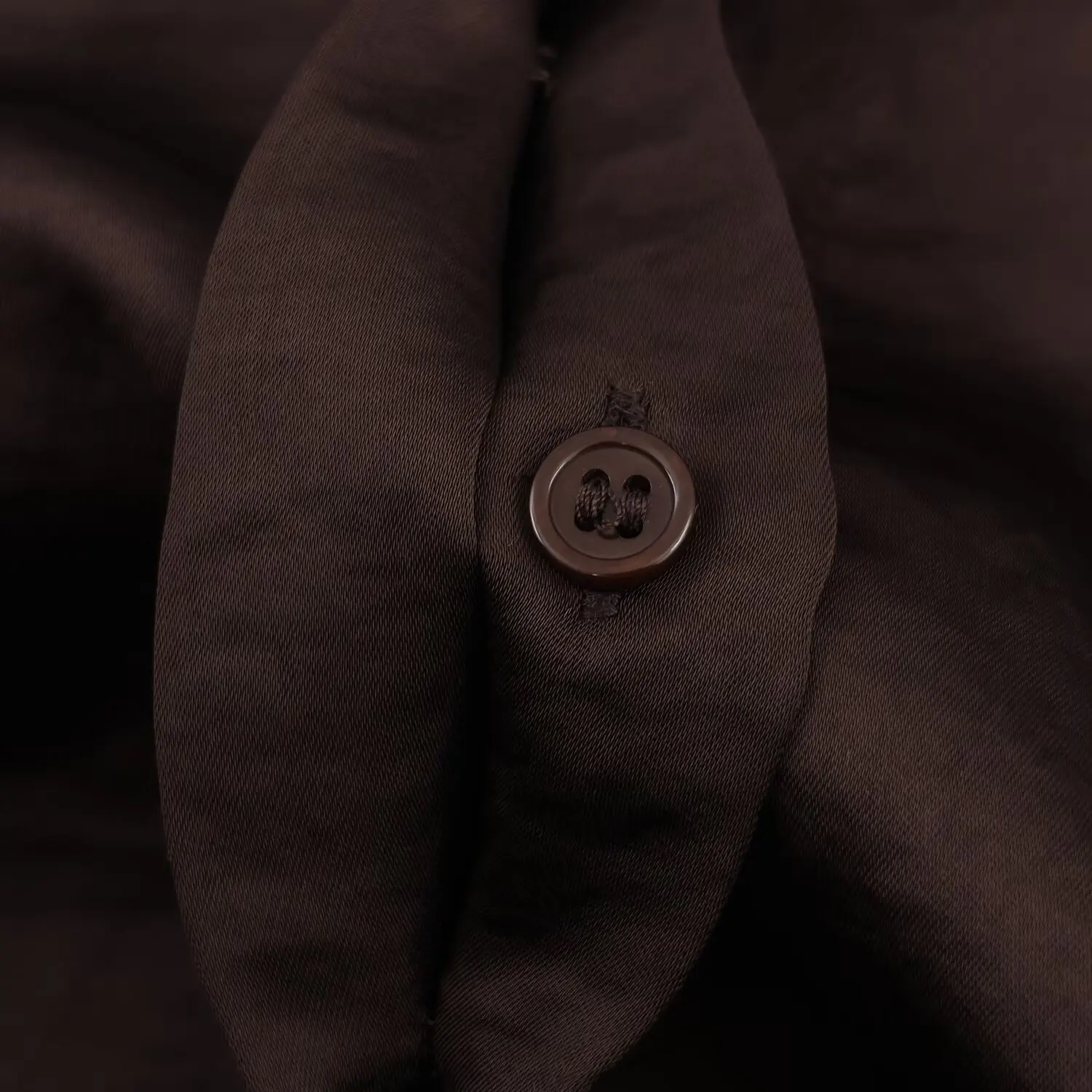 Women's Coffee Casual Fashion Shirt Female Solid Simple Loose Elegant Blouses Lady Single Breasted Satin Texture Ol Shirt Tops