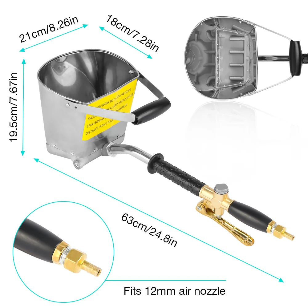 4 فتحات احترافية عالية الجودة، مسدس رش الأسمنت، مس...