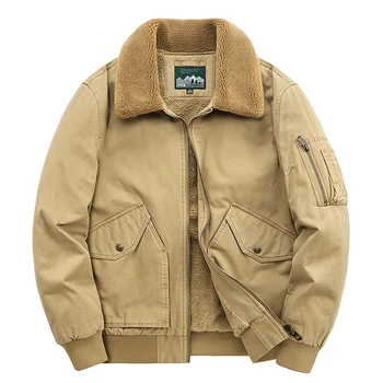 Abbigliamento invernale in cotone da uomo Nuovo spesso casual imbottito in cotone Abbigliamento da uomo Risvolto Calore Piumino spesso Giubbotti spessi per giovani 1