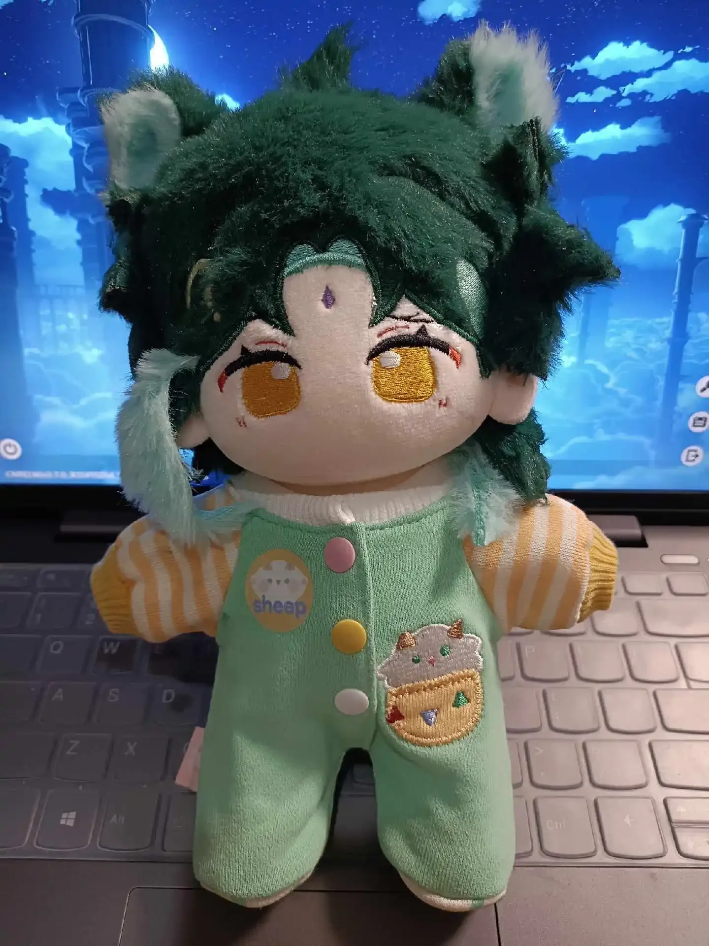 

Anime Game enshin Impac Xiao Cute Plush Stuffed s Body Dress Up Cotton Plushie Pillow Mascot Cosplay Xmas Gift Lovely 20cm