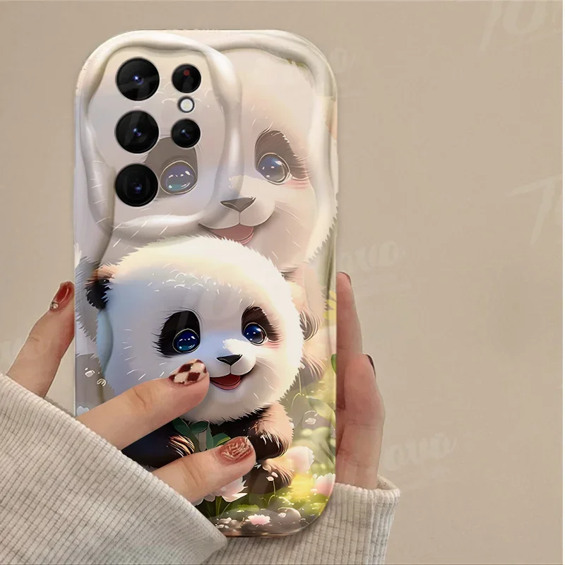Lucky Rabbit Dog Phone Case For Samsung Galaxy S24 Ultra S23 S22 S21 Plus S20 FE A25 A55 A35 Shockproof Soft Silicone Back Cover_voghion.com