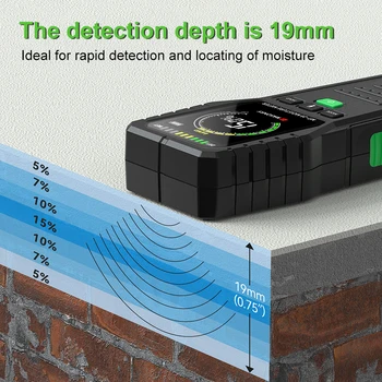 R D MT28C Full Angle Non contact Wood Moisture Meter Environmental Temperature Humidity Detection Moisture