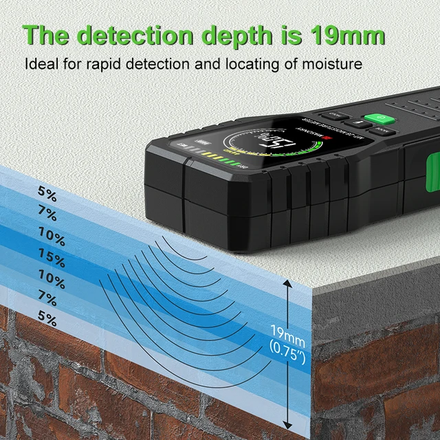 R D MT28C Full Angle Non contact Wood Moisture Meter Environmental Temperature Humidity Detection Moisture Detector