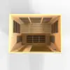 Indoor Sauna Room with Tempered Glass, Dynamic Lugano 3-Person Low EMF (Under 8MG) FAR Infrared Sauna (Canadian Hemlock) 5