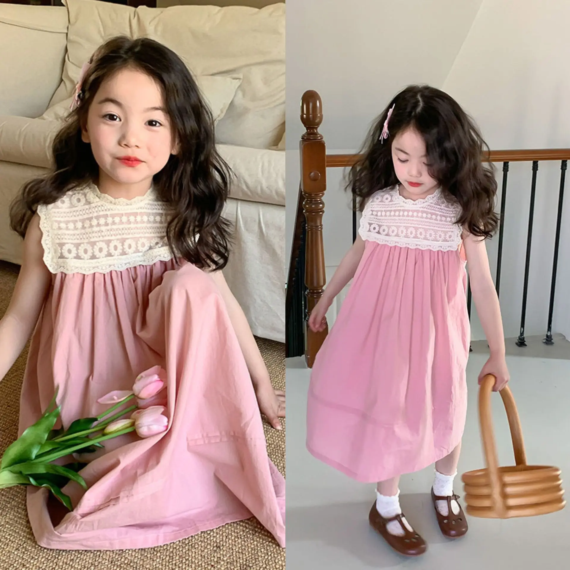 Soft Baby Girl Dress With Korean Embroidered Sling For Toddlers main image 0