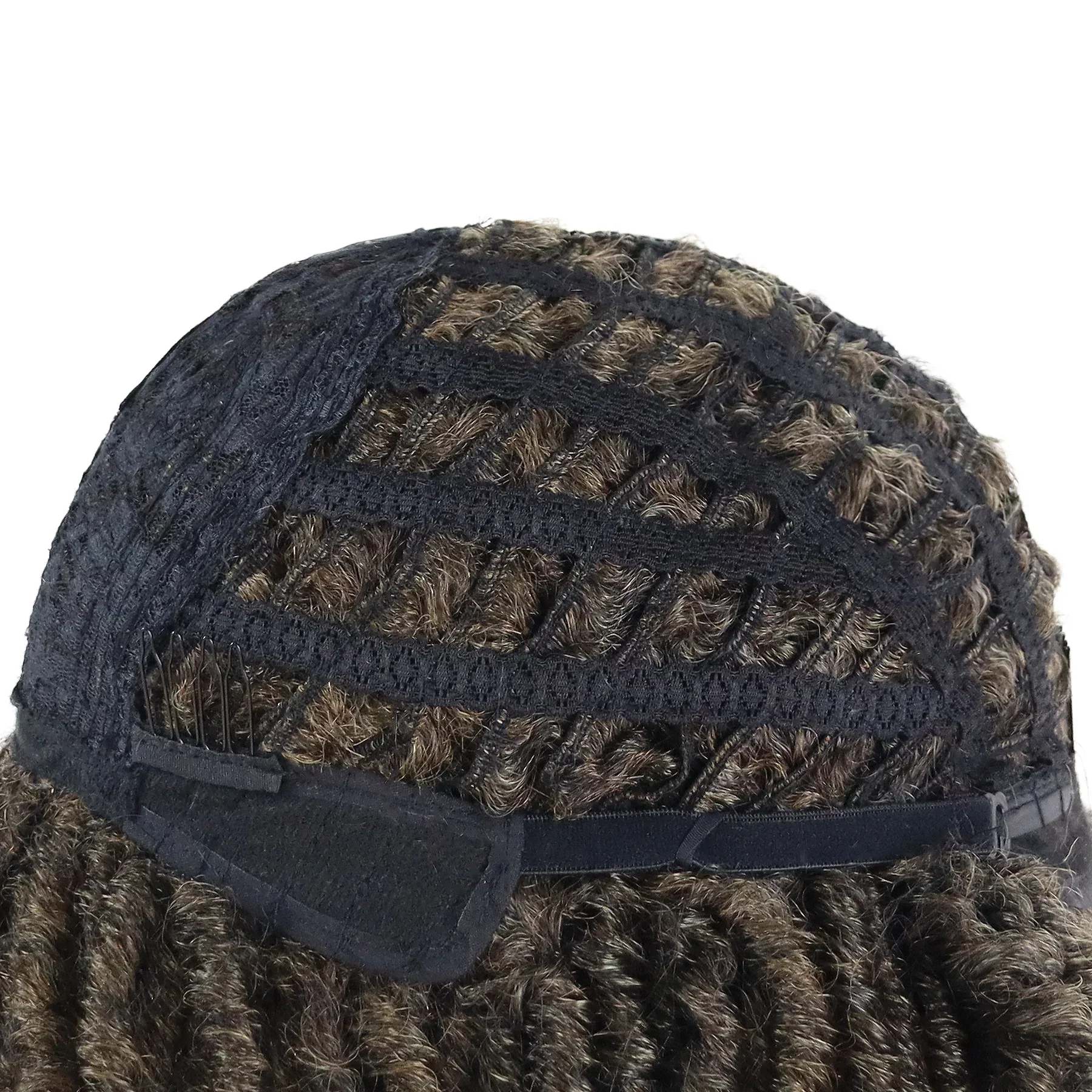 Casquette Dreadlocks Unisexe Laine Brun Naturel