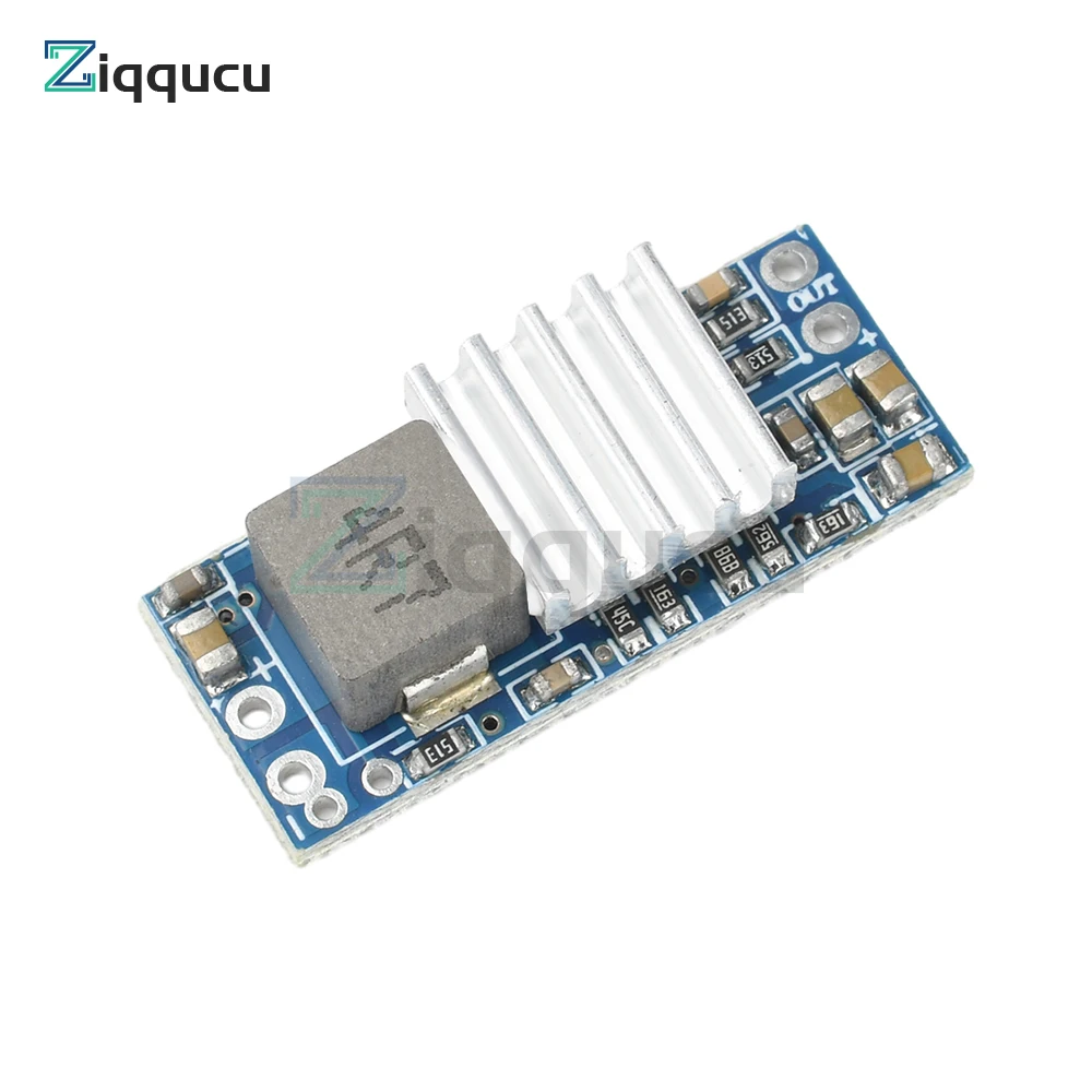 Module Boost Buck 3.3V/5V/9V/12V pour Drone Batterie Extra - Lot de 3, connecté à une batterie de drone, illustrant son utilisation.