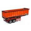 2 Axles RC Metal Trailer 1/14 RC Hydraulic Dump Trailers with Electric Legs for TAMIYAYA RC Tractor Truck Car Dumper Model Toys 2