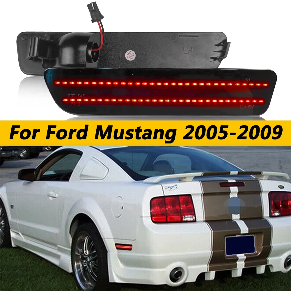 

2 Car LED Rear Side Marker Lights For Ford Mustang 2009 2008 2007 2006 2005 Auto Indicator Bulb 12V Red Fender Lamp 4R3Z15A201BA