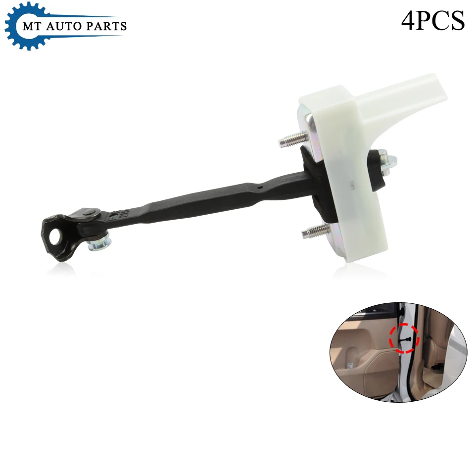 

MTAP 4PCS Front Rear Left = Right Door Checker Stopper Door-Check Strap Arm For TOYOTA LAND CRUISER 200 LC200 UZJ200 2008-2015