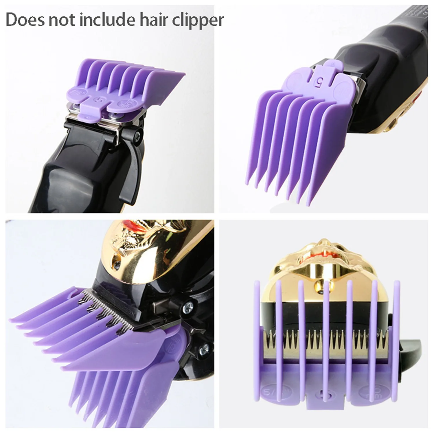 Professional Hair Clipper Replacement Sheath 8 Colors&Size Limit Comb Accessory Guide Comb, Suitable for Wahl Trimmers - Imagen 4