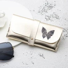 

Women Leather Glasses Case Portable Soft Frame Eyeglass Case Reading Glasses Box Luxury Designer Eyewear Spectacle Cases 2022