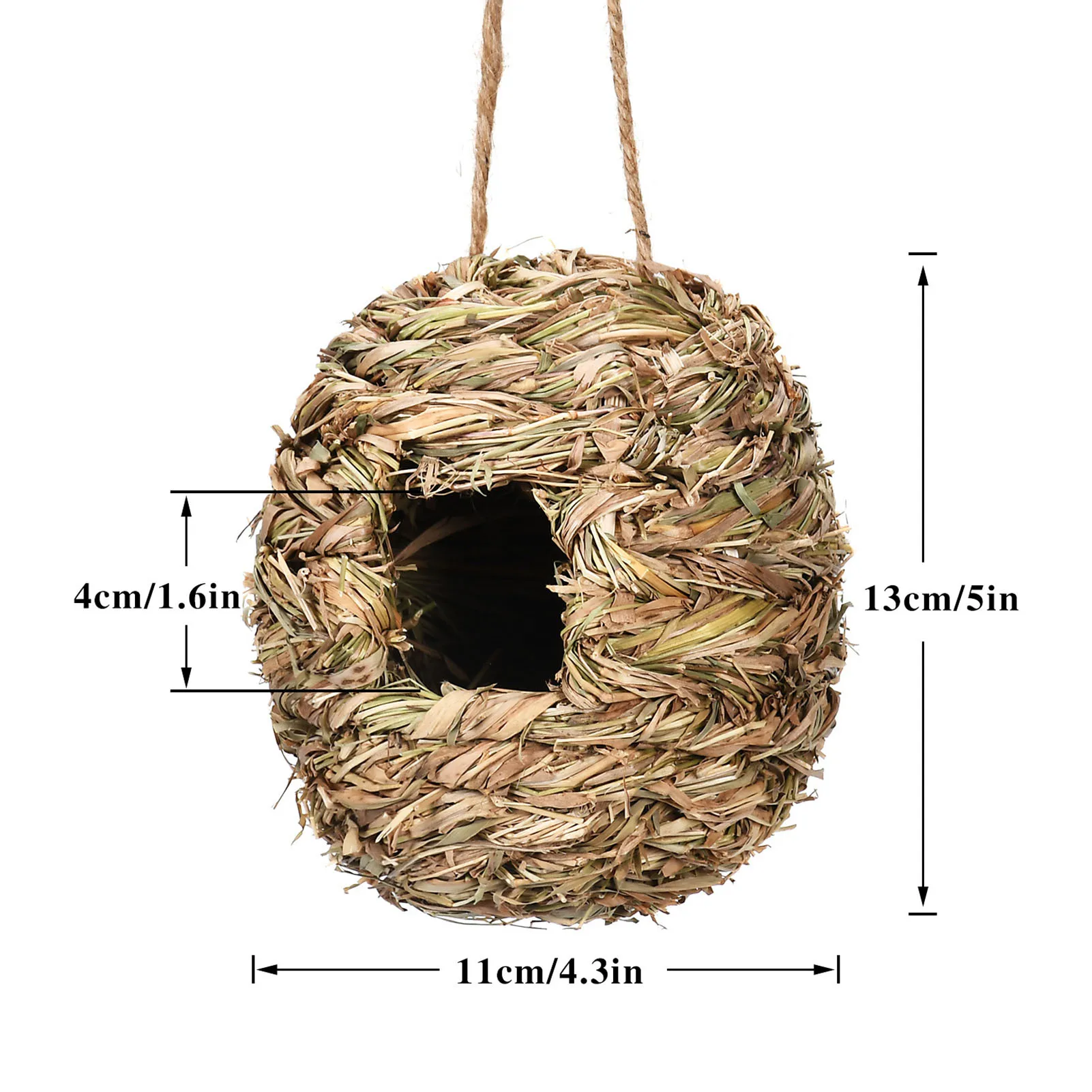 Maison de colibri pour l'extérieur, ULde paille tissée à la main, accent  d'oiseau extérieur tissé à la main, jos pour habitat d'oiseaux, jardin  extérieur - AliExpress